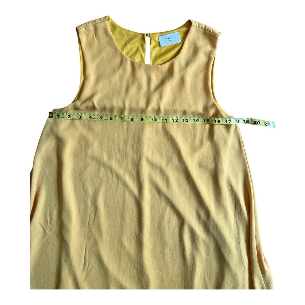 Everly Yellow Above Knee Dress Size M  Knee Length - Picture 4 of 8